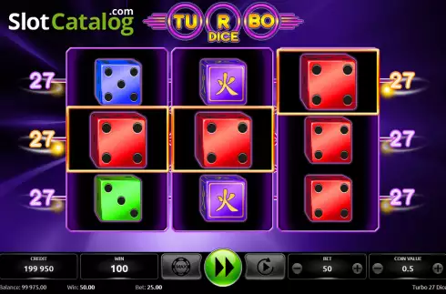 Οθόνη3. Turbo 27 Dice Κουλοχέρης 