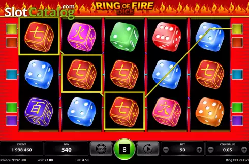 Οθόνη3. Ring Of Fire Dice Κουλοχέρης