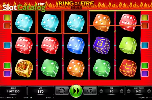 Οθόνη4. Ring Of Fire Dice Κουλοχέρης