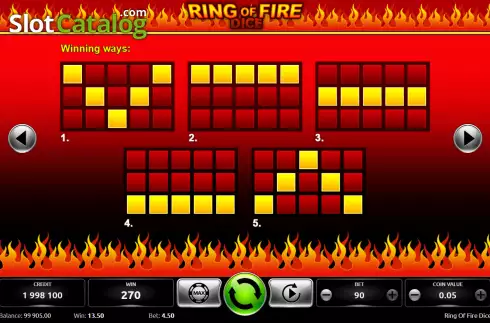 Οθόνη8. Ring Of Fire Dice Κουλοχέρης