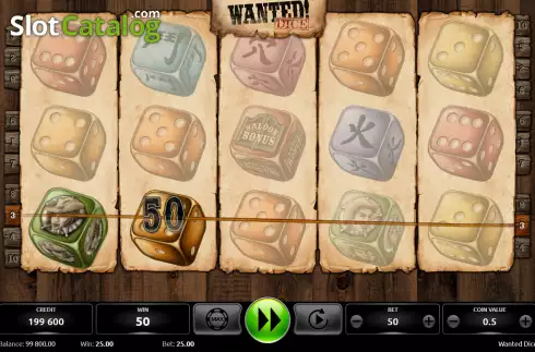 Οθόνη4. Wanted Dice Κουλοχέρης