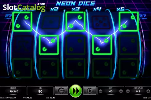 Οθόνη3. Neon Dice (KAJOT) Κουλοχέρης 