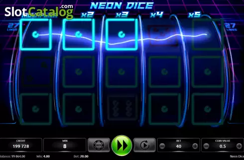 Οθόνη4. Neon Dice (KAJOT) Κουλοχέρης 