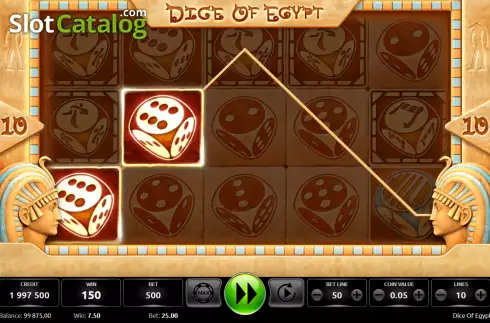 Οθόνη3. Dice Of Egypt Κουλοχέρης