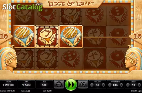 Οθόνη4. Dice Of Egypt Κουλοχέρης
