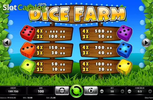 Οθόνη5. Dice Farm Κουλοχέρης