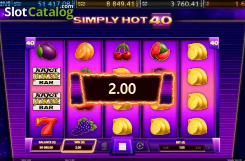 Οθόνη4. Simply Hot 40 Κουλοχέρης