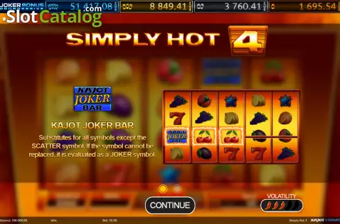 Οθόνη2. Simply Hot 4 Κουλοχέρης