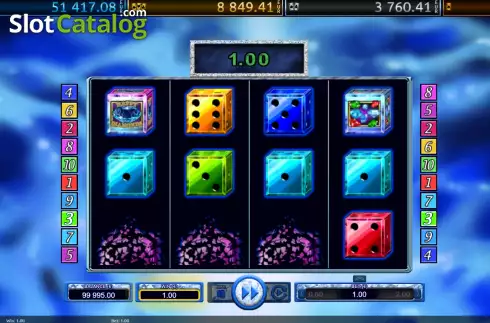 Οθόνη3. Happy Diamonds Dice Κουλοχέρης