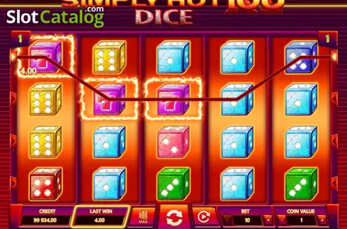 Οθόνη3. Simply Hot XL 100 Dice Κουλοχέρης