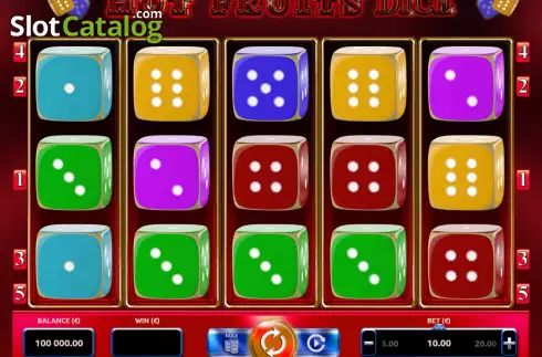 Οθόνη2. Hot Fruits Dice Κουλοχέρης