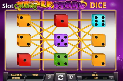 Οθόνη2. Triple Stars Dice Κουλοχέρης