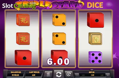 Οθόνη3. Triple Stars Dice Κουλοχέρης