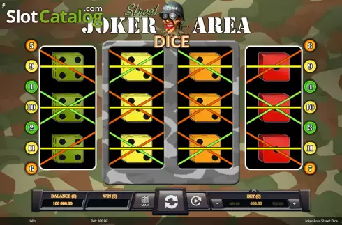 Οθόνη2. Joker Area Dice Κουλοχέρης 