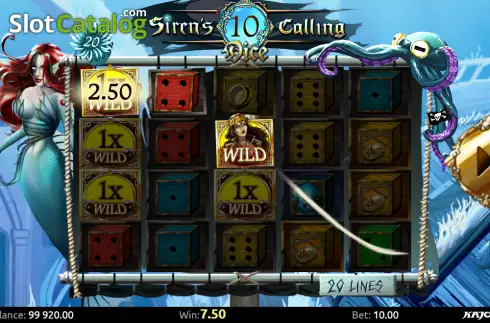 Οθόνη4. Siren's Calling Dice Κουλοχέρης
