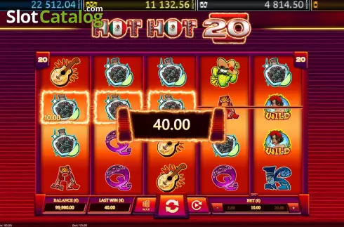 Οθόνη3. Hot Hot 20 Κουλοχέρης