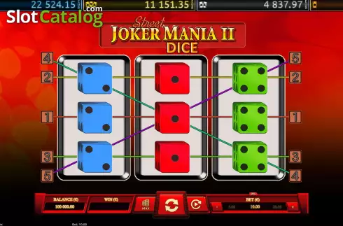 Οθόνη2. Joker Mania II Street Dice Κουλοχέρης 