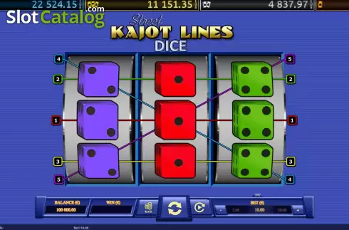 Οθόνη2. Kajot Lines Street Dice Κουλοχέρης 