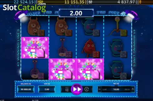 Οθόνη3. Alien Fun Dice 41 Κουλοχέρης 