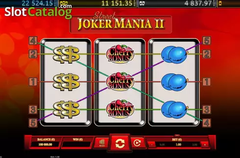 Οθόνη2. Joker Mania II Street Κουλοχέρης