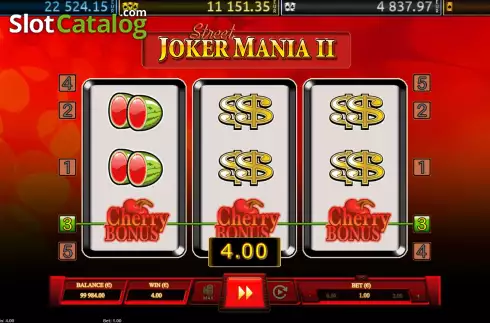 Οθόνη3. Joker Mania II Street Κουλοχέρης