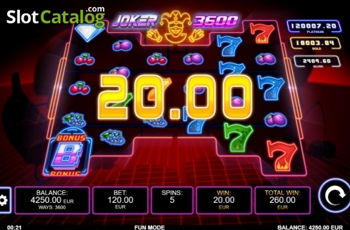 Οθόνη7. Joker 3600 Κουλοχέρης 