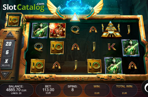 Οθόνη7. Temple of Heroes (Kalamba Games) Κουλοχέρης 