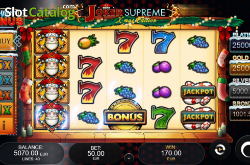 Οθόνη4. Joker Supreme X-Mas Edition Κουλοχέρης