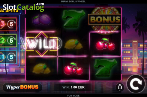 Οθόνη3. Miami Bonus Wheel Κουλοχέρης
