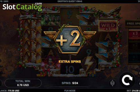 Οθόνη8. Griffin's Quest X-Mas Edition Κουλοχέρης