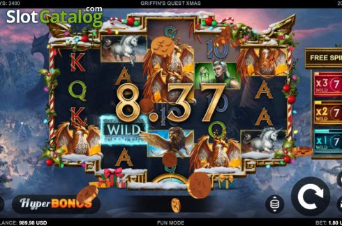 Οθόνη5. Griffin's Quest X-Mas Edition Κουλοχέρης