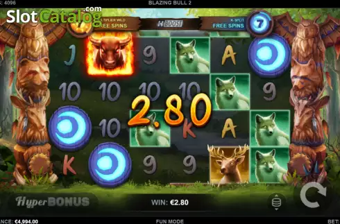Οθόνη5. Blazing Bull 2 Κουλοχέρης