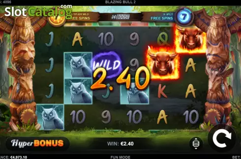 Οθόνη4. Blazing Bull 2 Κουλοχέρης