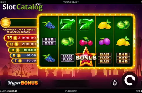 Οθόνη2. Vegas Blast Κουλοχέρης