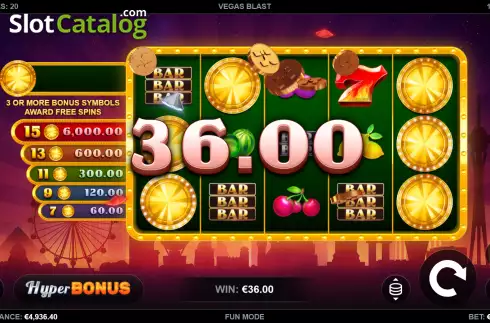 Οθόνη4. Vegas Blast Κουλοχέρης