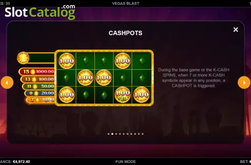 Οθόνη6. Vegas Blast Κουλοχέρης