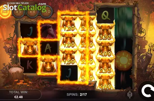Οθόνη9. Blazing Bull: Cash Quest Κουλοχέρης