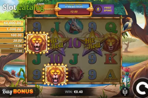 Οθόνη4. Safari Chase Hit 'n' Roll Κουλοχέρης