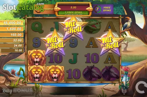 Οθόνη6. Safari Chase Hit 'n' Roll Κουλοχέρης