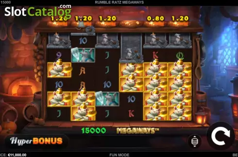 Οθόνη3. Rumble Ratz Megaways Κουλοχέρης