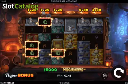 Οθόνη5. Rumble Ratz Megaways Κουλοχέρης