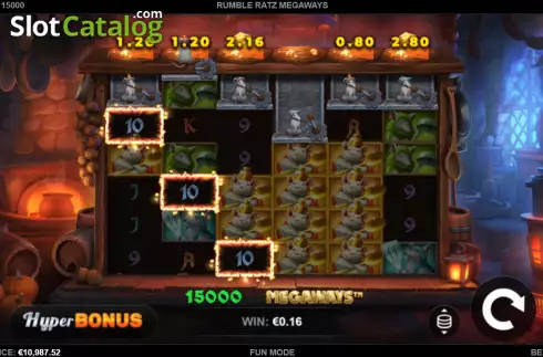 Οθόνη6. Rumble Ratz Megaways Κουλοχέρης