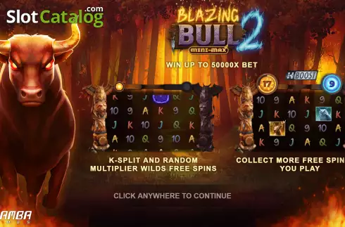 Οθόνη2. Blazing Bull 2 Mini-Max Κουλοχέρης