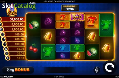 Οθόνη2. 9 Blazing Cashpots Megaways Κουλοχέρης