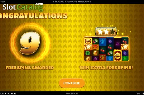 Οθόνη5. 9 Blazing Cashpots Megaways Κουλοχέρης