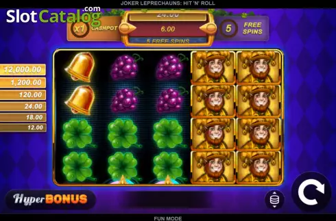 Οθόνη2. Joker Leprechauns Hit 'n' Roll Κουλοχέρης