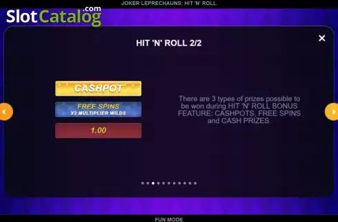 Οθόνη7. Joker Leprechauns Hit 'n' Roll Κουλοχέρης