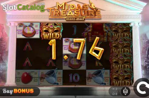 Οθόνη3. Midas Treasure Mini-max Κουλοχέρης