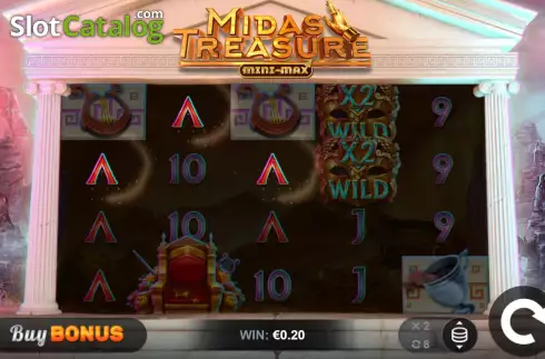 Οθόνη4. Midas Treasure Mini-max Κουλοχέρης