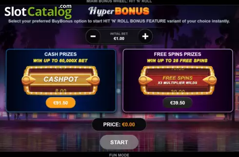 Οθόνη5. Miami Bonus Wheel Hit 'n' Roll Κουλοχέρης